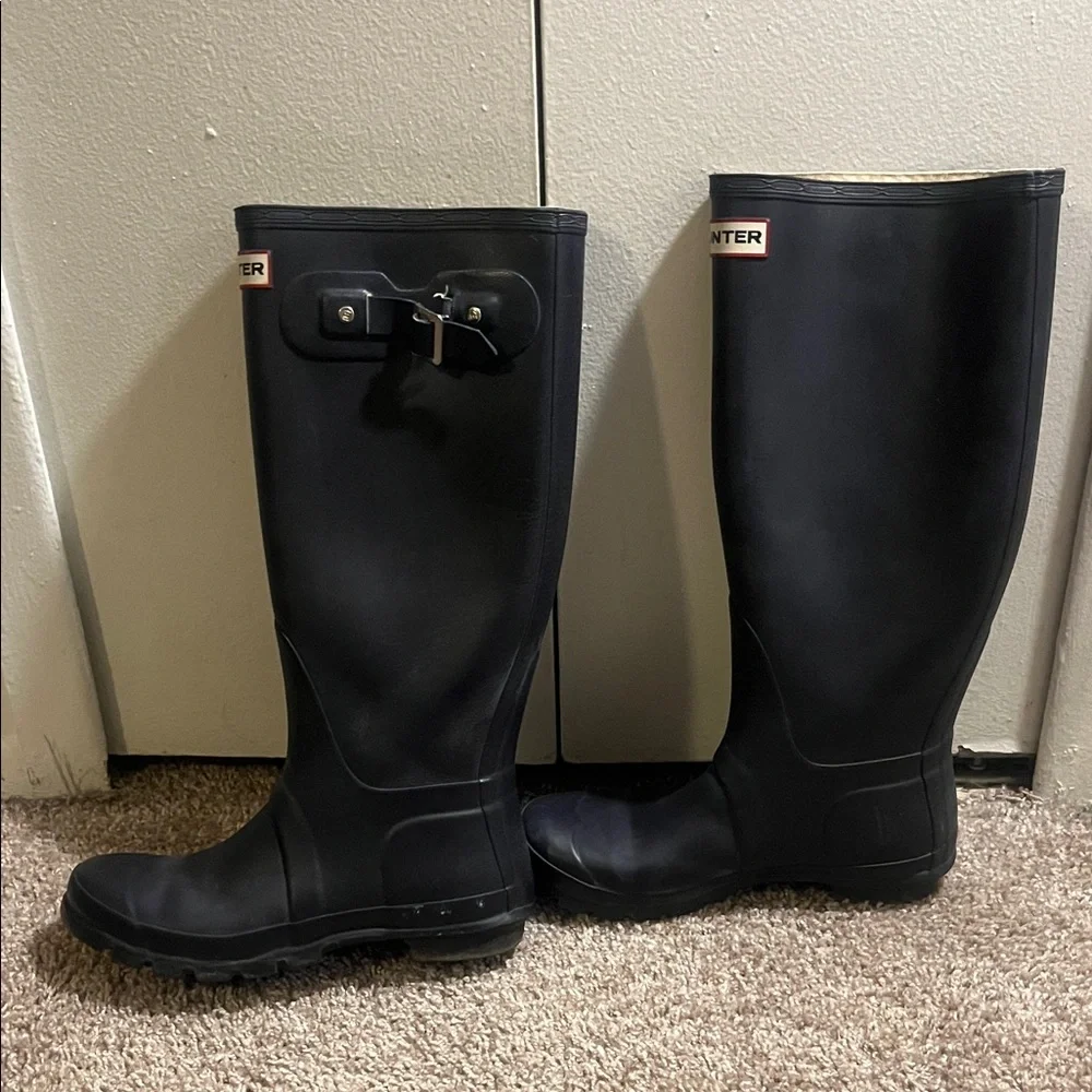 Hunter Classic Deep purple Waterproof Boots - Picture 2 of 12